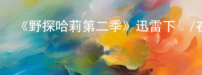 鮑曉明發布《野探哈莉第二季》迅雷下載/在線觀看-犯罪歷史-美劇天堂